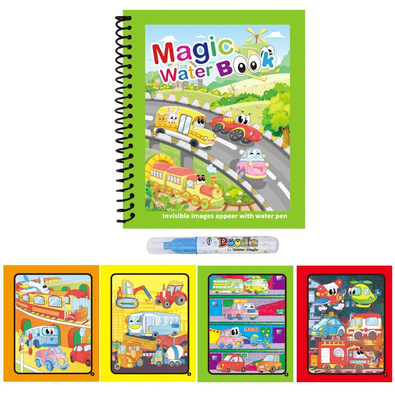 Reusable Water Drawing Book with Refillable Pen
