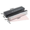 A silver 24-hole tremolo harmonica is shown next to its black protective case.