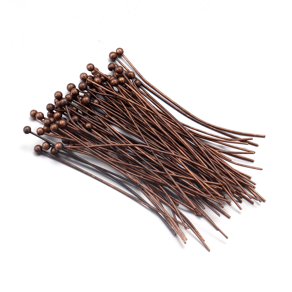 Gold Plated Ball Head Pins for Jewelry Making