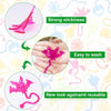 A pink, stretchy, sticky climbing toy shaped like a bat or spider web for Halloween party favors.