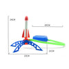 Glowing Stomp Rocket Launcher for Kids – Outdoor Step-to-Launch Toy with Soft Foam Tip