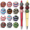 Sparkling Two-Tone Striped Resin Beads (20mm, Set of 5)