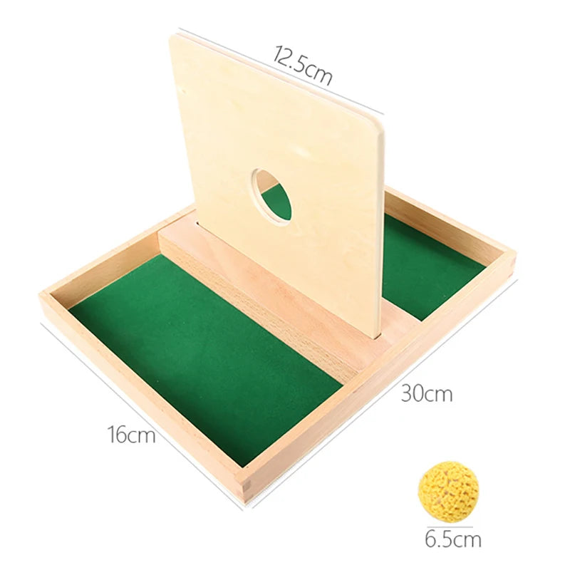 Wooden Montessori Object Permanence Toy for Toddlers