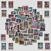 Tarot Card Skull Cartoon Sticker Pack