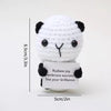 Handmade Crochet Positive Doll with Hugging Card