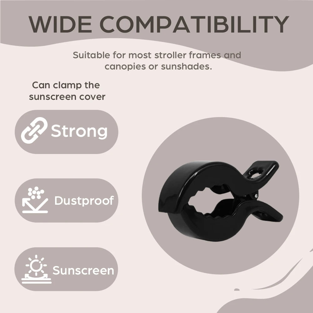Colorful Baby Stroller Blanket Clips (2-Pack) – Secure Any Blanket or Cover