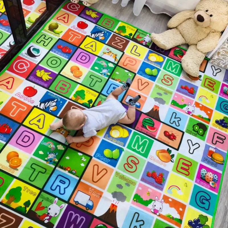 Double-Sided Educational Play Mat for Kids