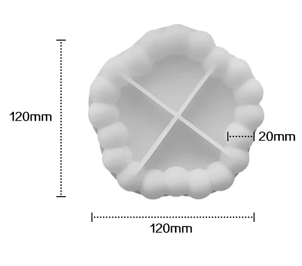 Bubble Resin Coaster Tray Molds for DIY Craft Projects