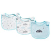 Soft Cotton Baby Bibs (3-Pack) with Cartoon Prints