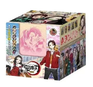 A box featuring Demon Slayer SSP Diamond Rare cards of Tanjirou and Nezuko.