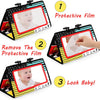High-Contrast Tummy Time Baby Mirror with Crinkle Cloth Book and Teether