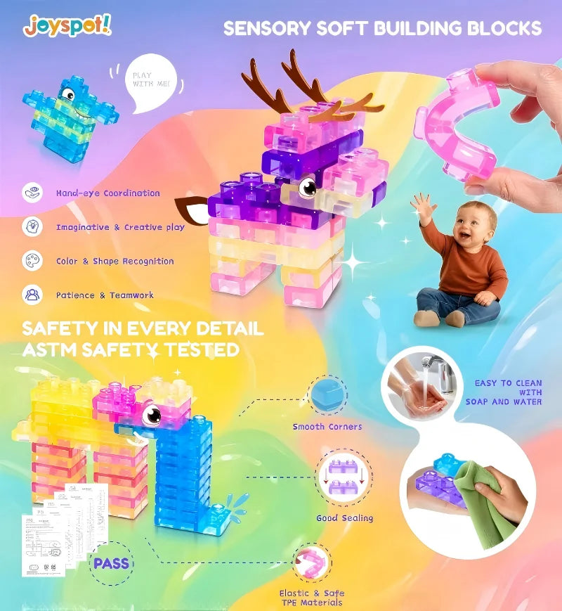 Soft Jelly Building Blocks for Creative Play