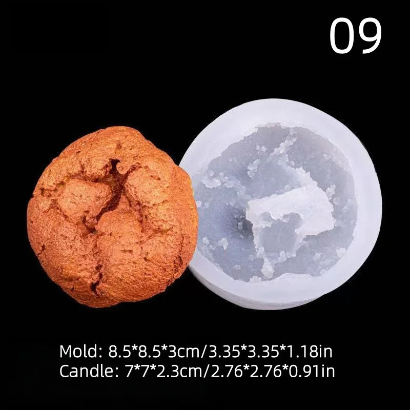 3D Food Silicone Candle Mold Set
