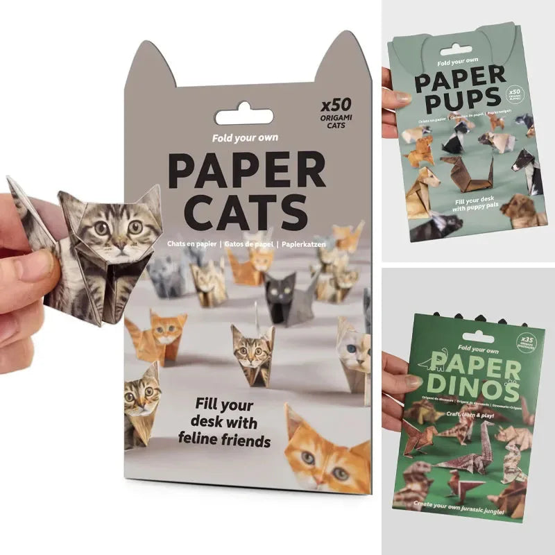 Origami Animal Paper Craft Set – 50 Sheets