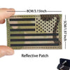 Reflective American Flag Tactical Patch with Glow-in-the-Dark Detail