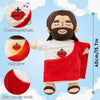 Breathing Jesus Plush Toy with Calming Sacred Heart Design
