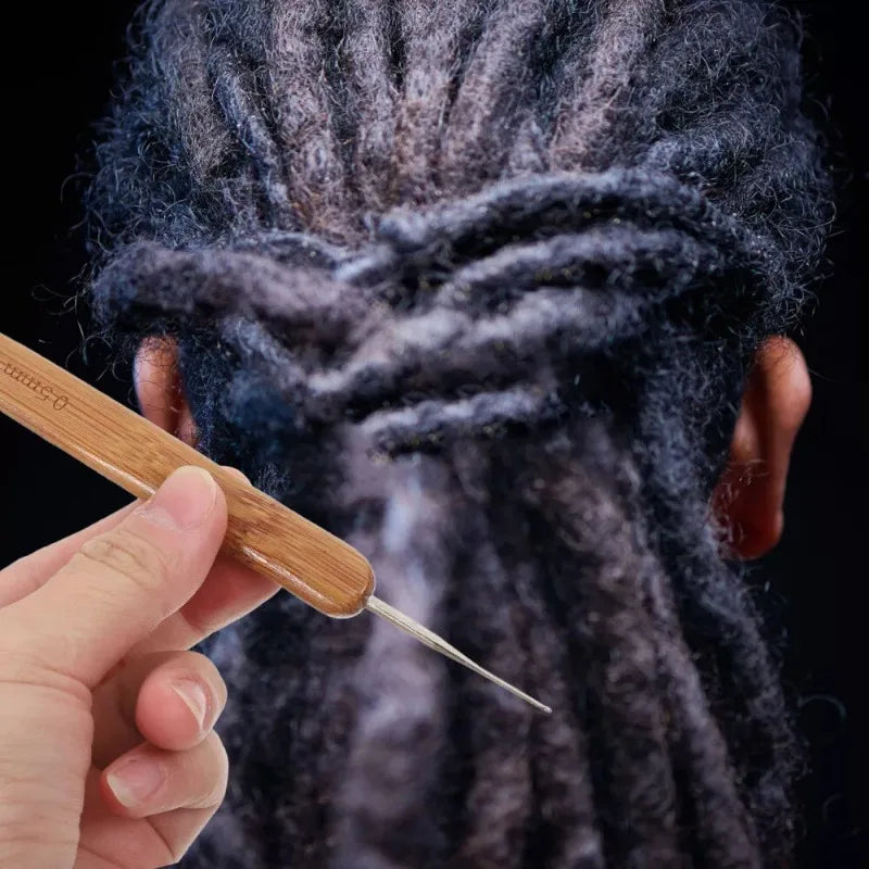 Dreadlock Crochet Hook Set with Bamboo Handles
