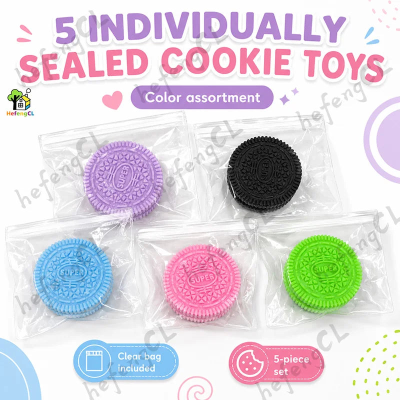 Squishy Cookie ASMR Fidget Toy – Stress Relief Sensory Play
