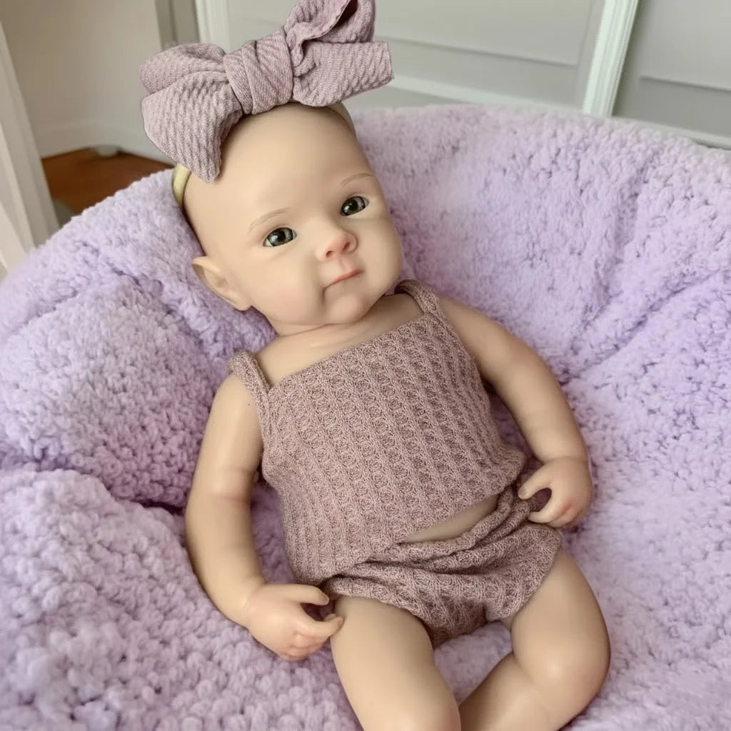 Handmade Silicone Reborn Baby Doll with Two Outfits