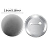 Blank Badge Making Kit with Metal Pin Backs and Paper Inserts