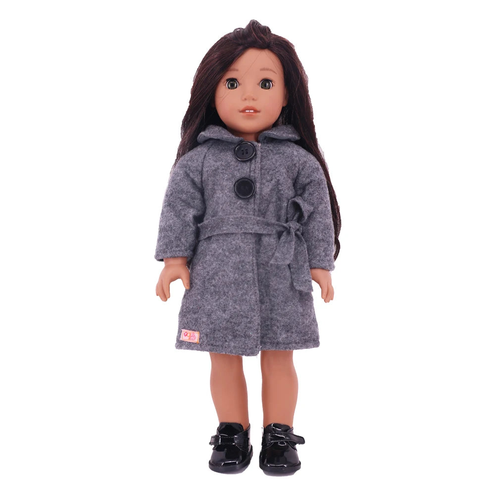 Two-Piece Doll Outfit with Top and Pants for 18-Inch and 43cm Dolls