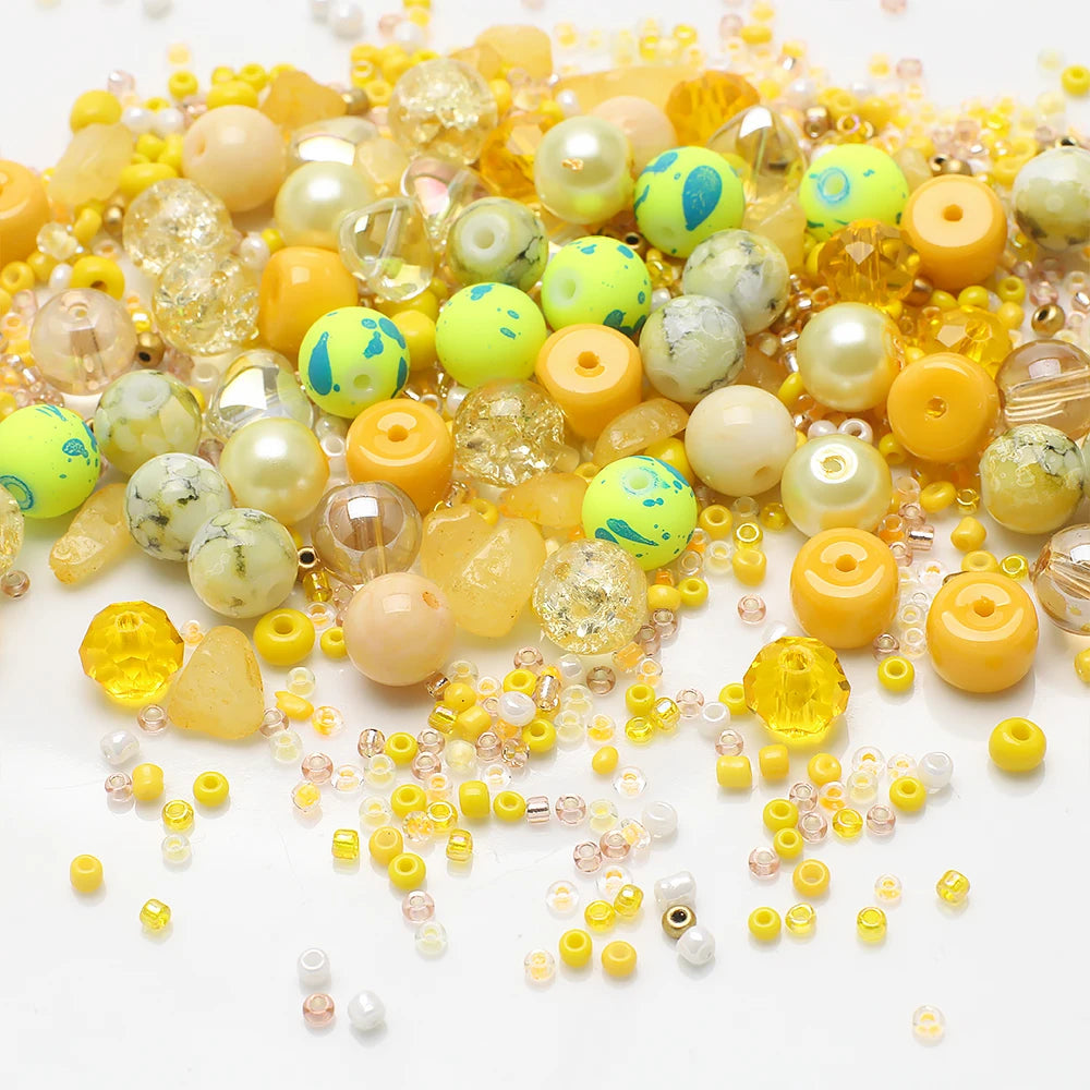 Mixed Color Czech Glass Seed Beads for Jewelry Making – Round Spacer Beads Assortment