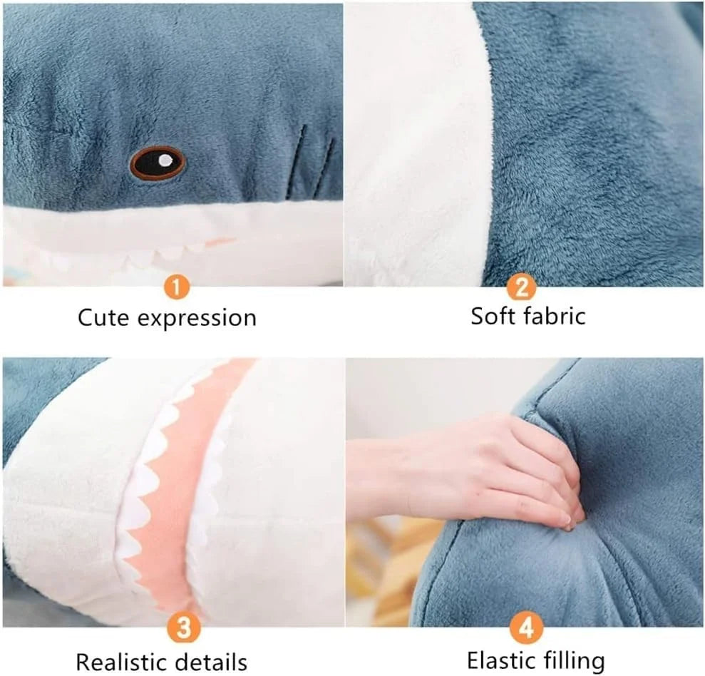 Soft Plush Shark Pillow Buddy