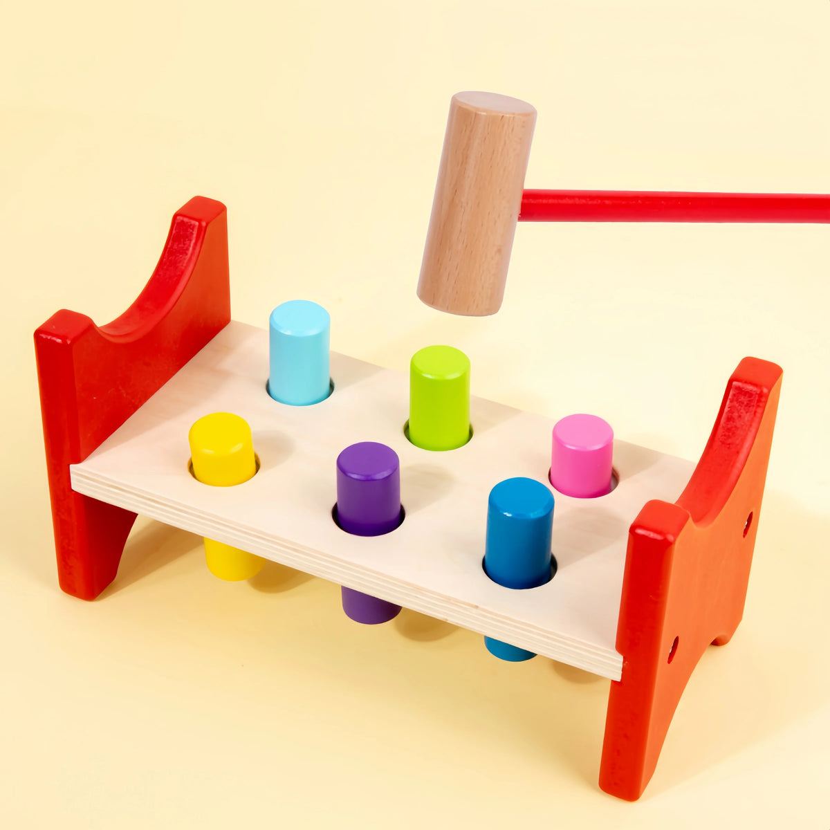 Pounding Bench Hammering Toy with Color Sorting