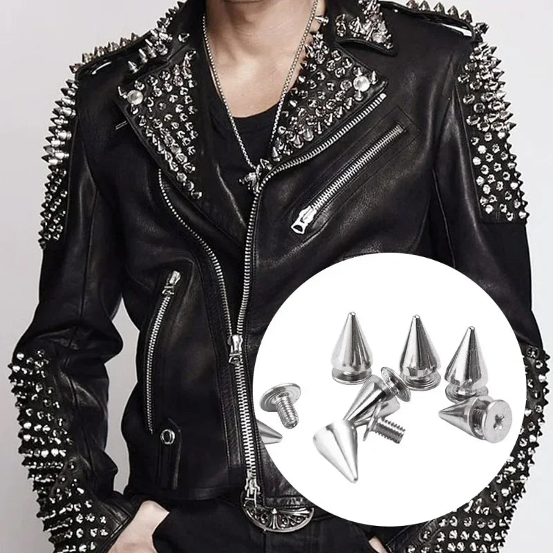 Punk Spike Rivets for DIY Clothing and Accessories