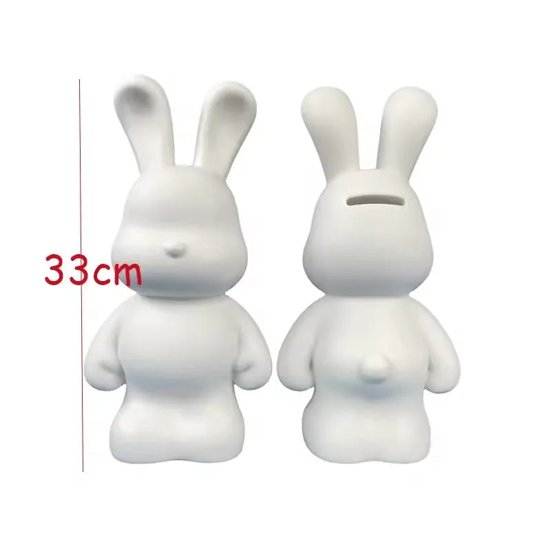 DIY Fluid Bear Sculpture Kit - Paintable Resin Bear Figurine for Creative Home Decor