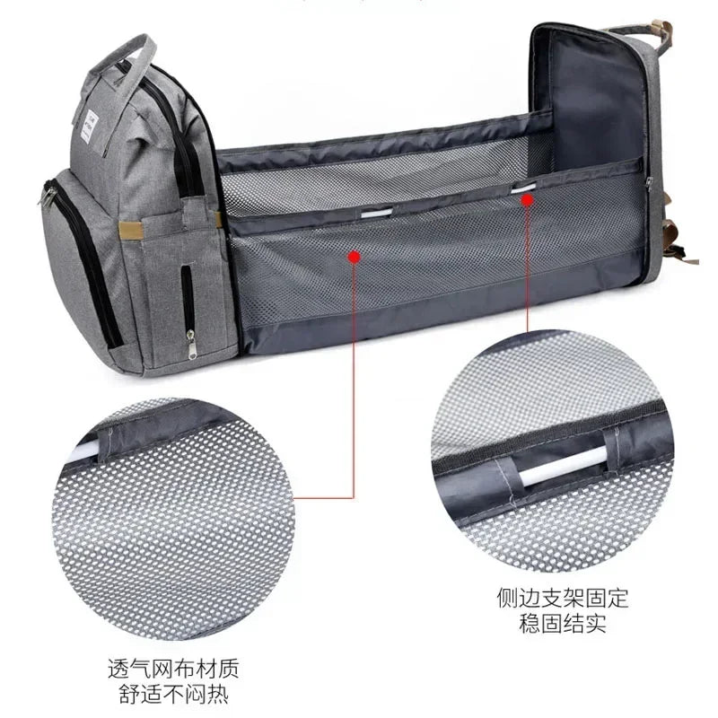 Large Capacity Diaper Bag Backpack with Changing Mat