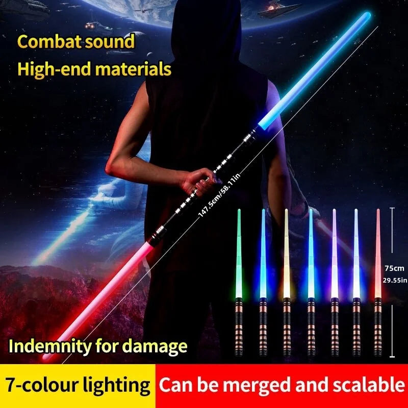 Retractable Light-Up Sword with 7 Color Modes & Sound Effects