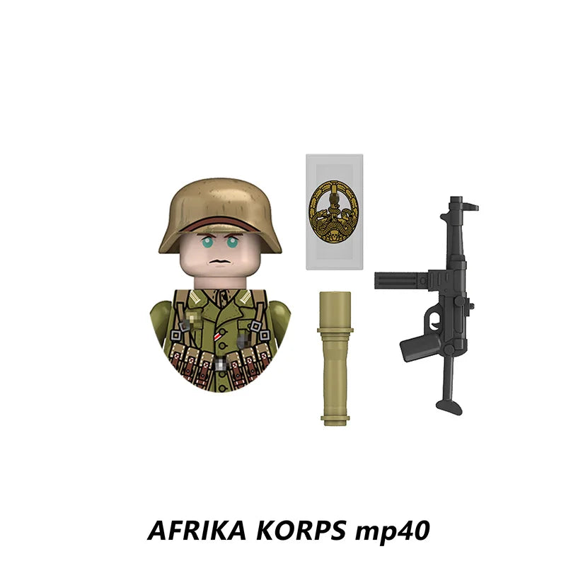 Mini Military Soldier Building Block Figures - Camouflage Airman Sets