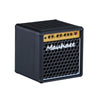 A black guitar pick holder with a speaker-shaped design featuring a perforated grille and a nameplate.