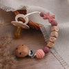 Personalized Baby Pacifier Clip with Silicone Beads