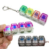 LED Crystal Keyboard Keychain Fidget Toy