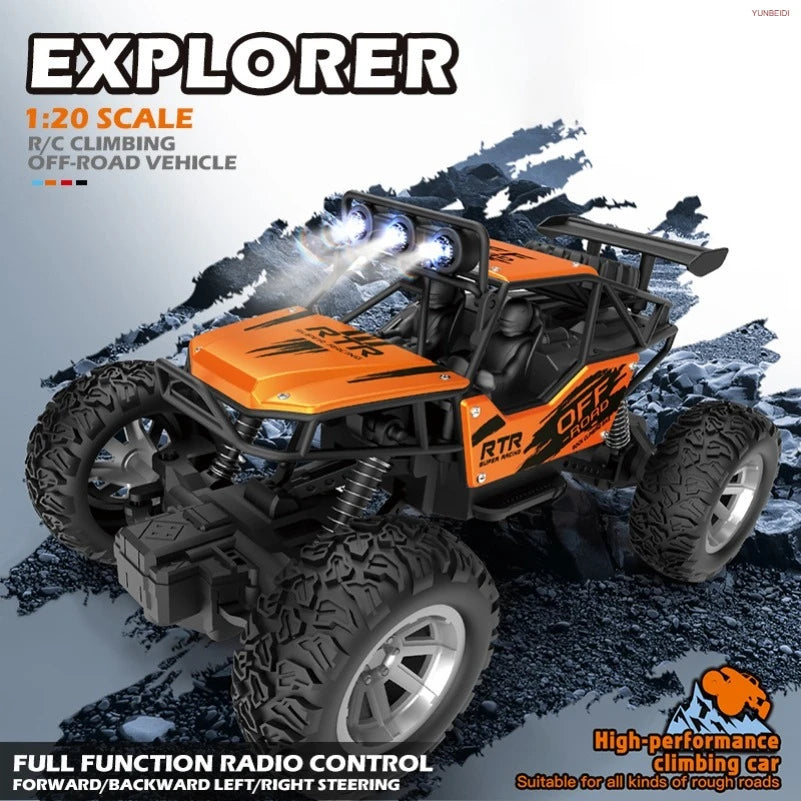 1:20 Scale All-Terrain RC Climbing Car with LED Lights