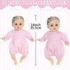 14-Inch Silicone Reborn Baby Doll with Interchangeable Outfits