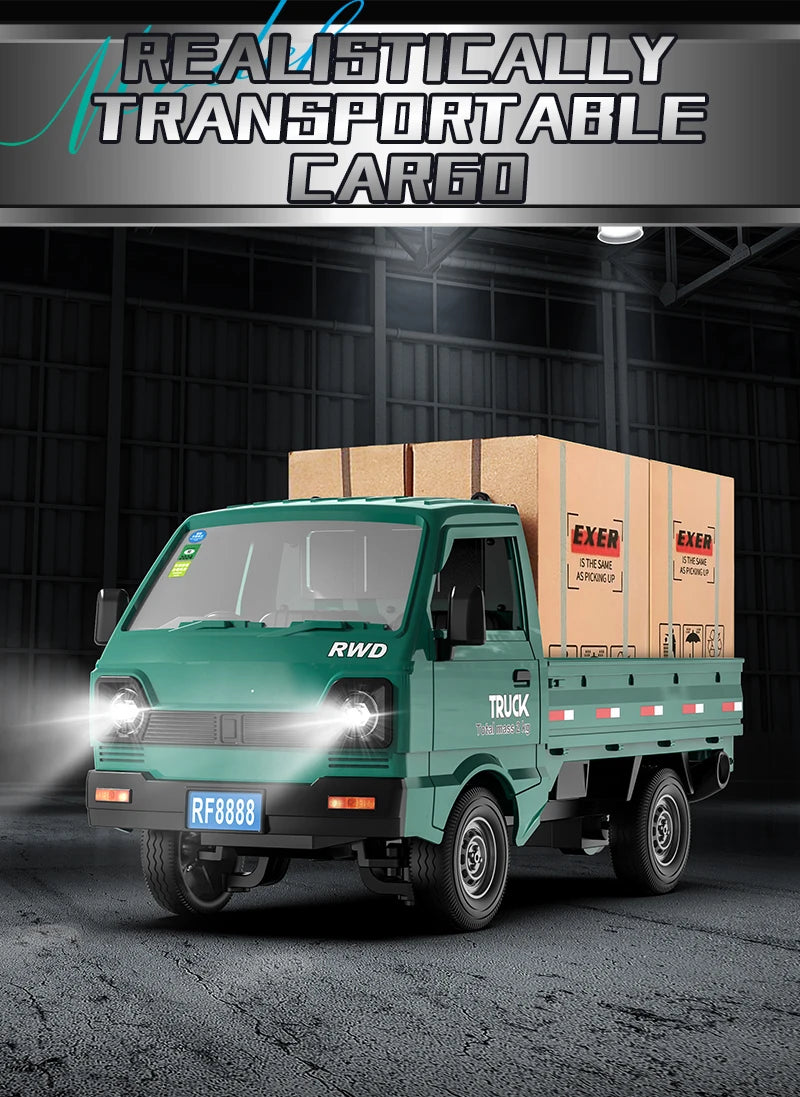 Remote Control Stunt Truck with LED Lights and Spray Effect