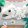 White remote control chameleon toy featuring light, sound, and predator mode functions