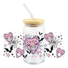 Halloween Bat Design Waterproof Cup Wrap Stickers