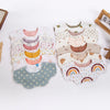 6-Layer Muslin Cotton Baby Bibs with Waterproof Backing