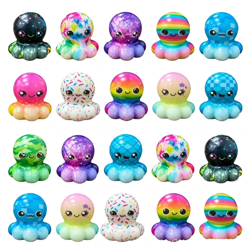 Kawaii Slow-Rising Squeeze Fidget Toys – Set of 12