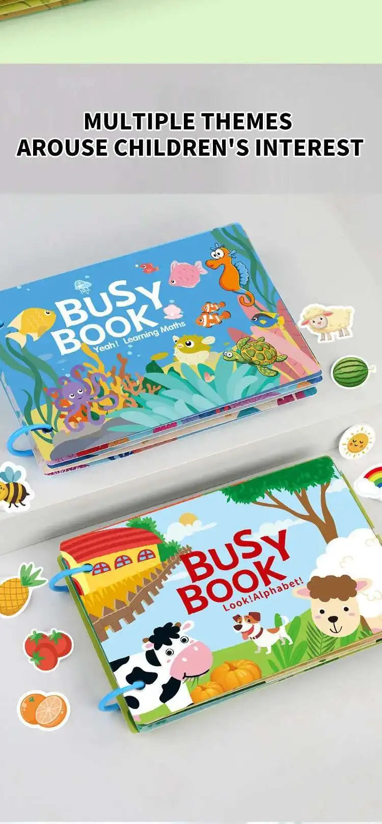 Montessori Quiet Busy Book for Early Learning
