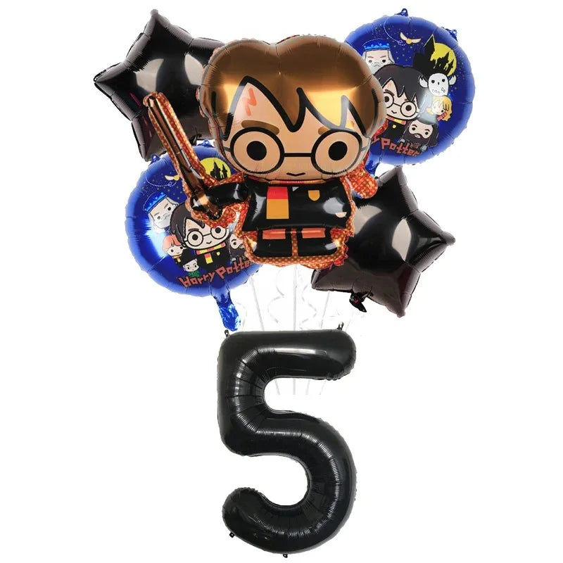 Cartoon Themed Kids Party Decoration Set with Face Stickers, Gift Bags & Slap Bracelets