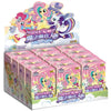 A box of My Little Pony Friendship Cards with themed pouches and artwork displayed on the packaging.