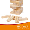 Classic Wooden Tumble Tower Game – 54 Pieces for Family Fun