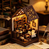 DIY Wooden Miniature House Kit with LED Lighting