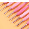 Pink Aluminum Crochet Hook Set – 9 Sizes (2.5–6.0mm)