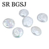 A collection of natural freshwater pearl beads for jewelry making, showing various sizes and lustrous surfaces.